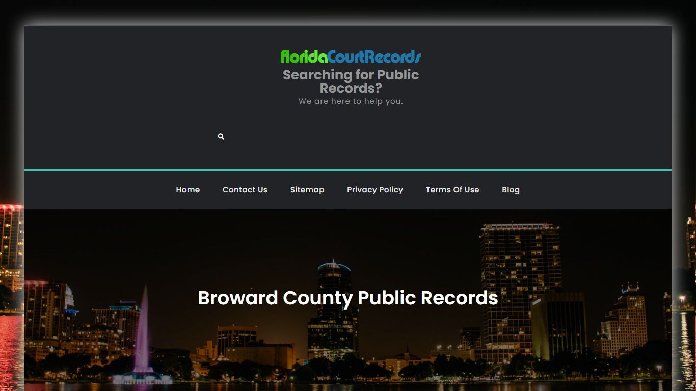 Broward County Public Records | Searching for Public Records?